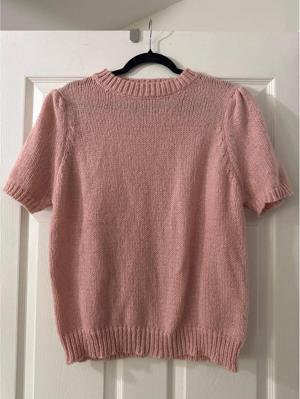 SHEIN Pink Mock Neck Spring Summer Sweater Size Medium NWOT